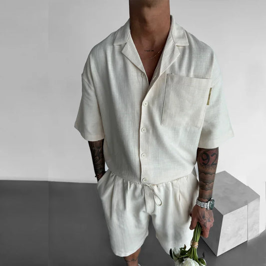 Leisure Linen Shirt set Loose fit